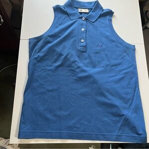 Sergio Tachinni Blue Sleeveless Women’s Polo Tennis Shirt